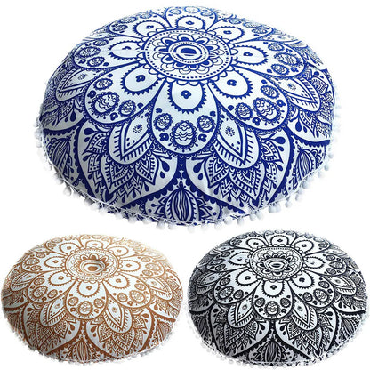 Coussin de Méditation Rond Bohème – Décoratif et Confortable pour Siège et Sol