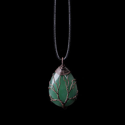 Collier Arbre de Vie en Pierres Naturelles – Bijou Énergétique et Spirituel