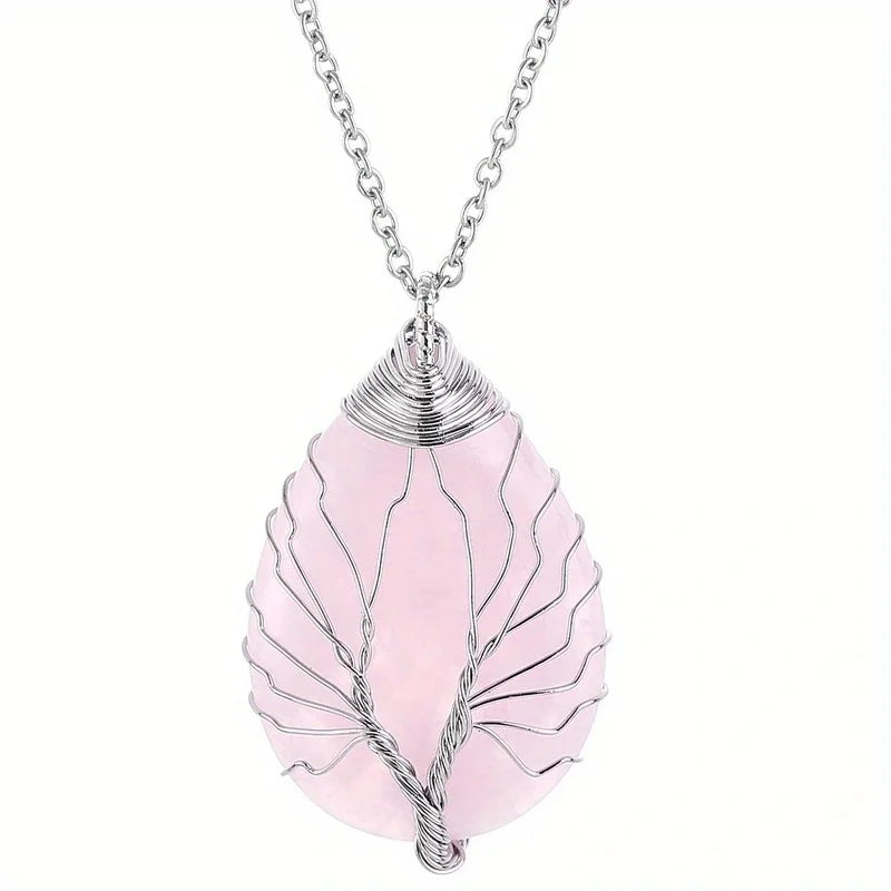 Collier Arbre de Vie en Pierres Naturelles – Bijou Énergétique et Spirituel