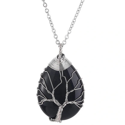 Collier Arbre de Vie en Pierres Naturelles – Bijou Énergétique et Spirituel