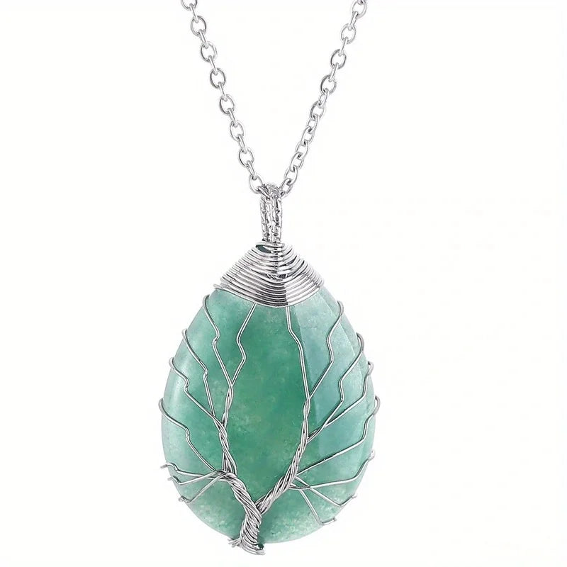 Collier Arbre de Vie en Pierres Naturelles – Bijou Énergétique et Spirituel