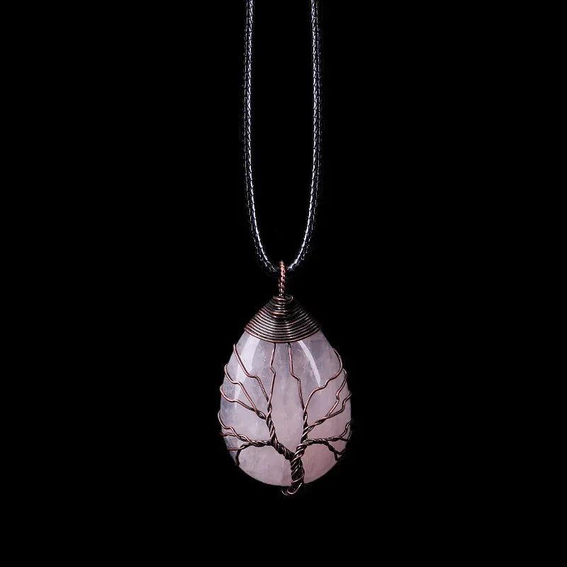 Collier Arbre de Vie en Pierres Naturelles – Bijou Énergétique et Spirituel