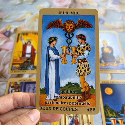 Cartes de Tarot et Oracle en Français – Mazo Classique de 78 Cartes pour Débutants et Divination