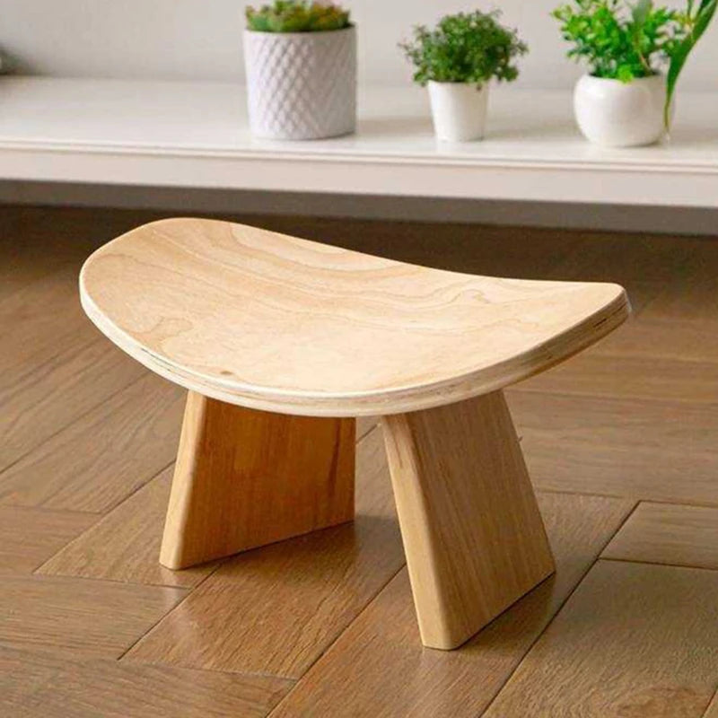 Tabouret de Méditation en Bois – Banc Ergonomique Multifonctionnel pour Yoga et Posture